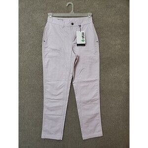 Stio Rivet Twill Carpenter Pants Women 4 Lavender Double Knee Organic Cotton NEW
